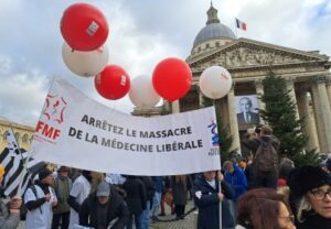 Manifestation des médecins, 10 janvier 2025, à Paris © Aveline Marques/Egora