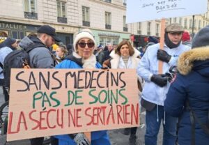Manifestation des médecins, 10 janvier 2025, à Paris © Aveline Marques/Egora