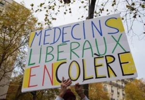 Manifestation de médecins libéraux en colère